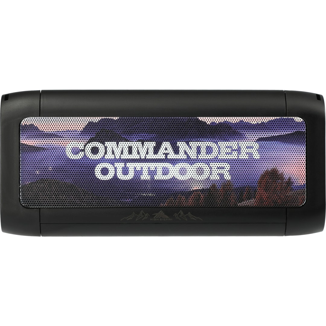 High Sierra High Sierra Outdoor Speaker &amp; Wireless PowerBank - 8053-07 Black