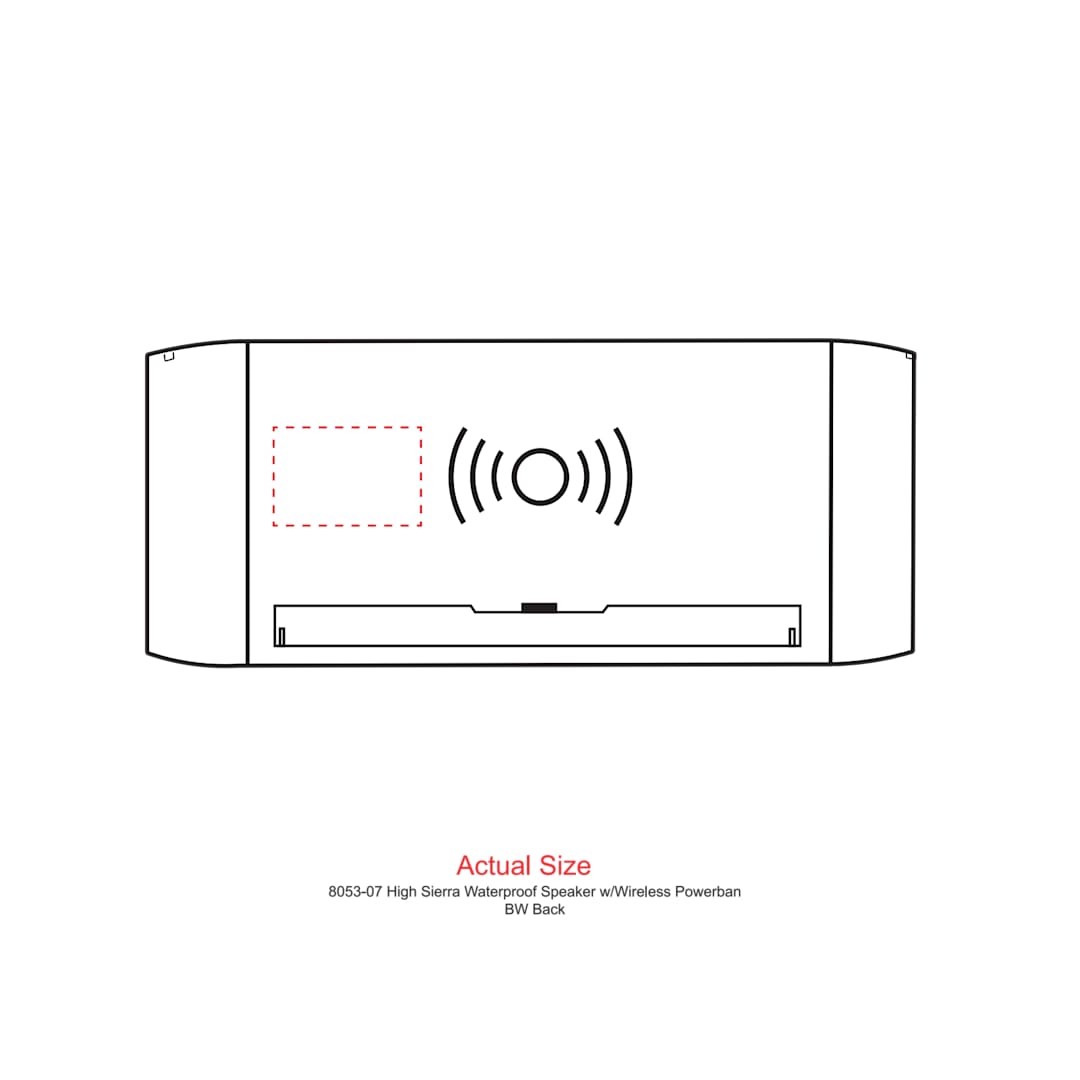 High Sierra High Sierra Outdoor Speaker &amp; Wireless PowerBank - 8053-07 Black