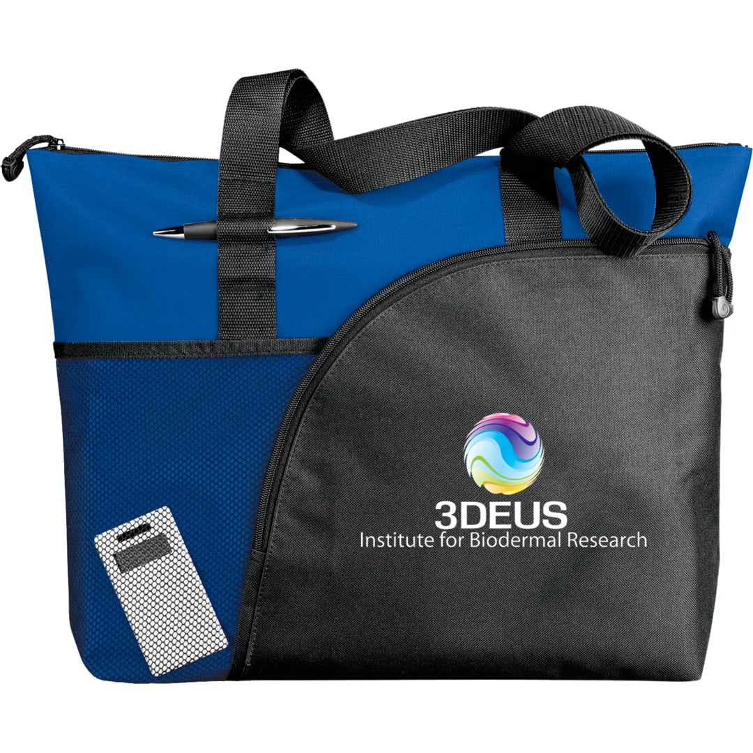 Excel Sport Zippered Utility Business Tote - 8100-39 Blue