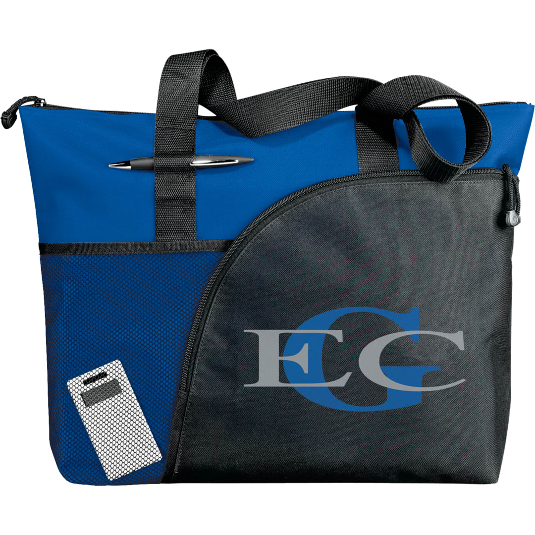 Excel Sport Zippered Utility Business Tote - 8100-39 Blue