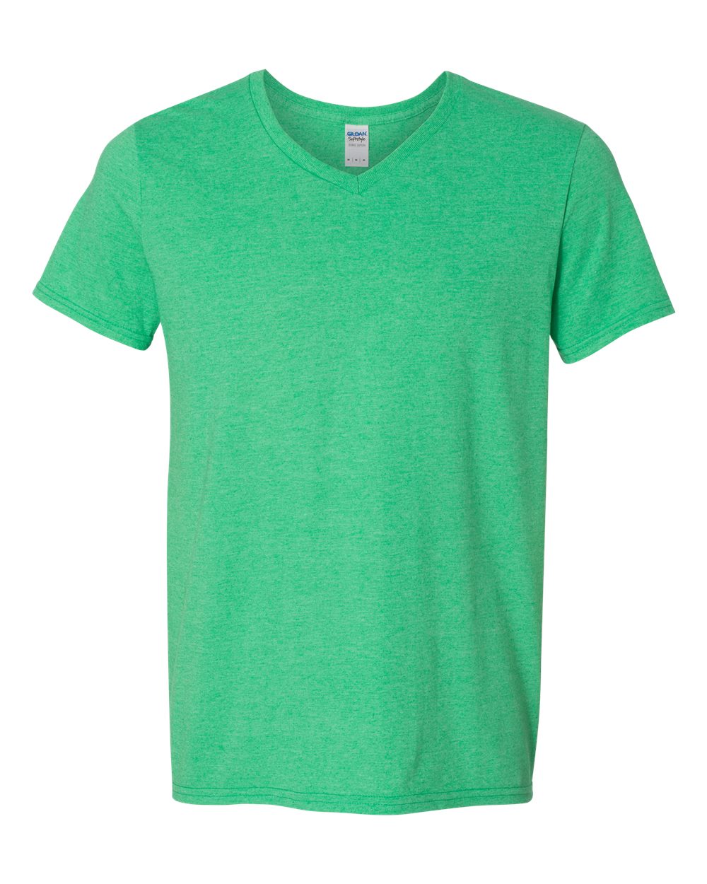 Gildan Unisex Softstyle® V-Neck T-Shirt - 64V00 Heather Irish Green