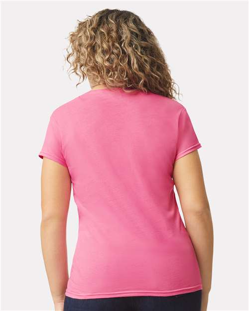 Gildan Women's Softstyle® V-Neck T-Shirt - 64V00L Azalea