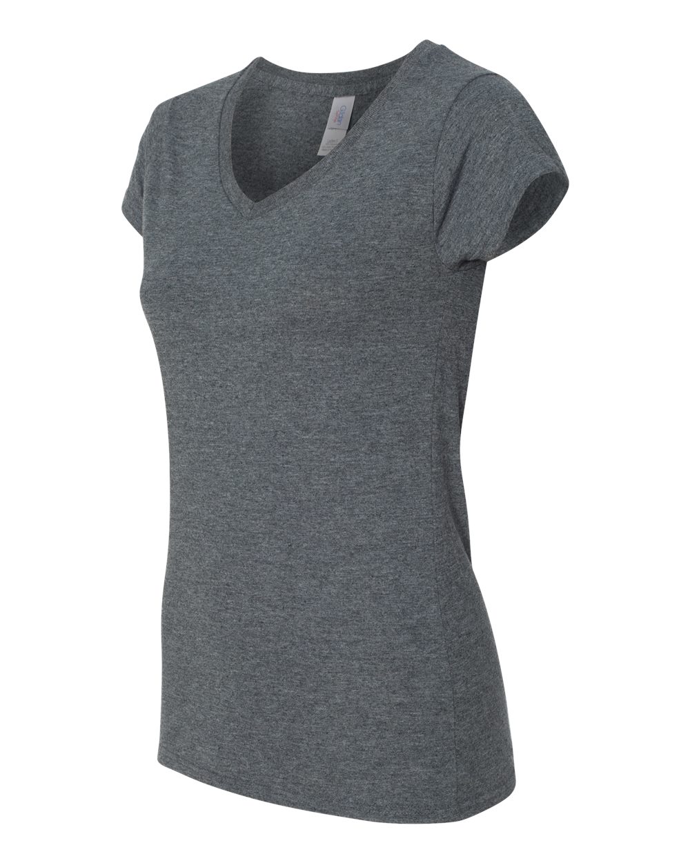Gildan Women's Softstyle® V-Neck T-Shirt - 64V00L Dark Heather