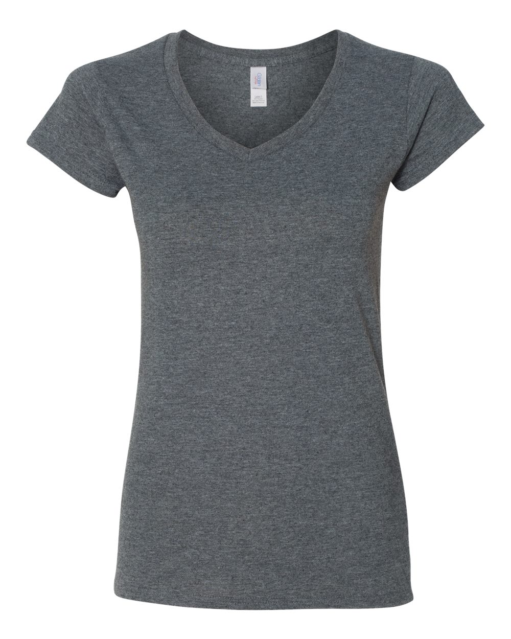 Gildan Women's Softstyle® V-Neck T-Shirt - 64V00L Dark Heather