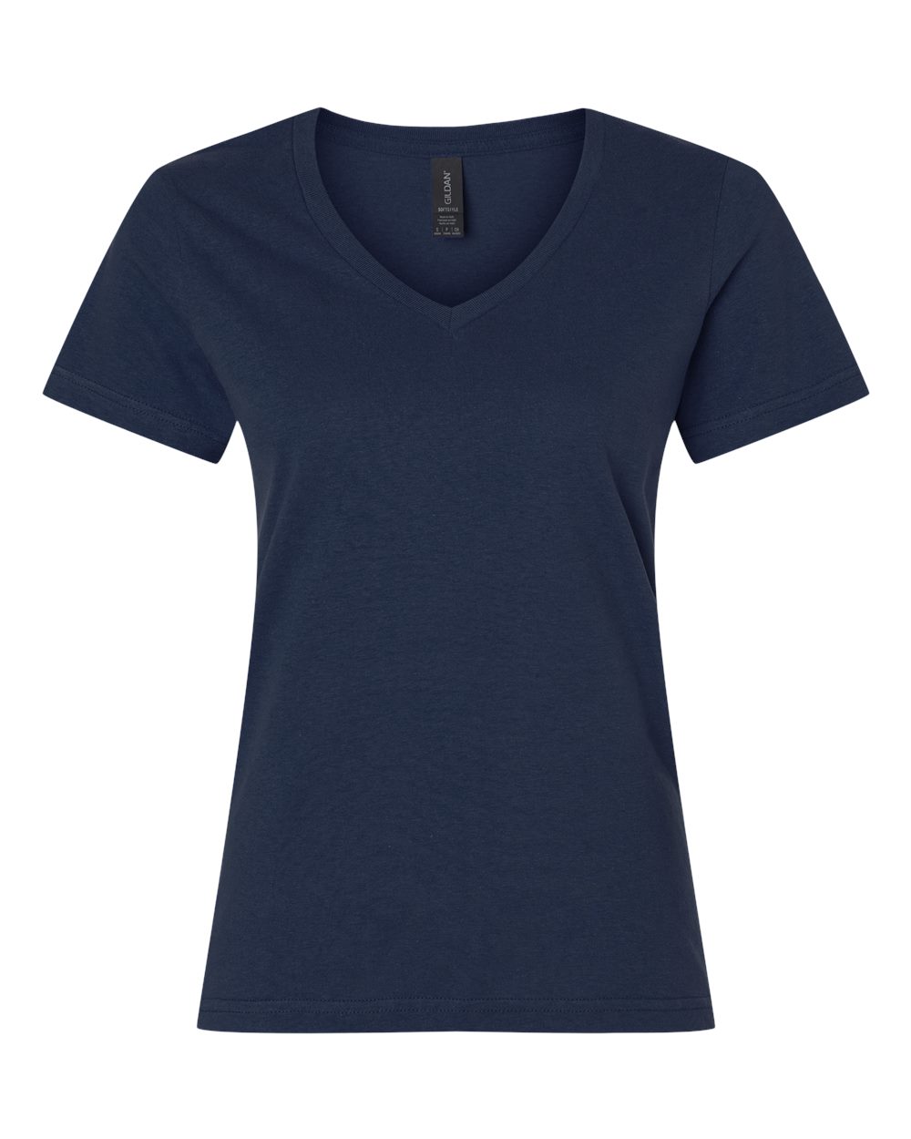 Gildan Women's Softstyle® V-Neck T-Shirt - 64V00L Navy