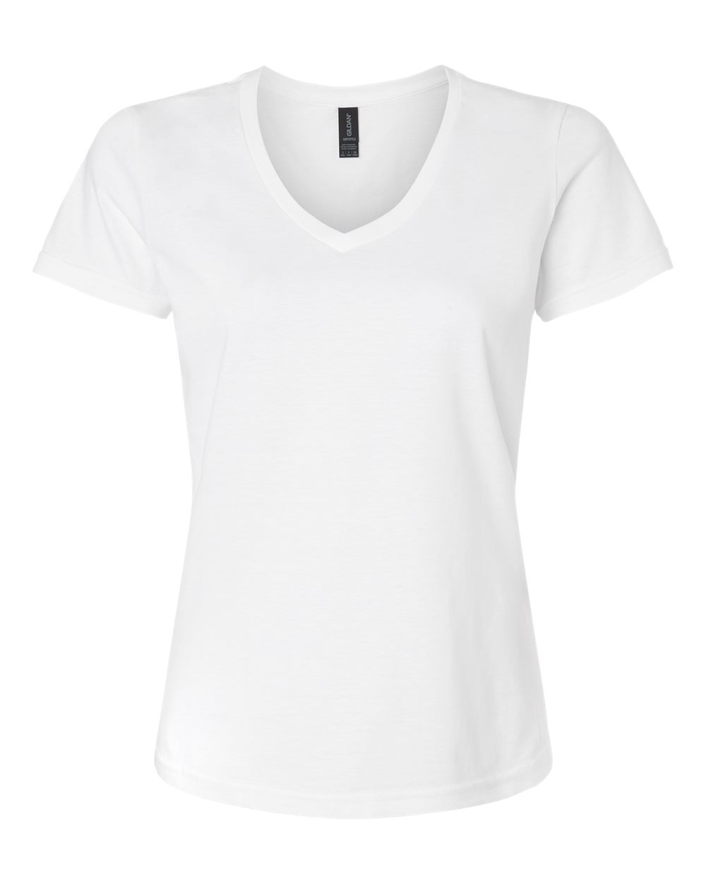 Gildan Women's Softstyle® V-Neck T-Shirt - 64V00L White