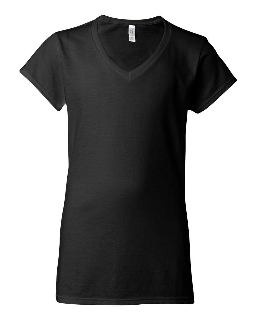Gildan Women's Softstyle® V-Neck T-Shirt - 64V00L Black