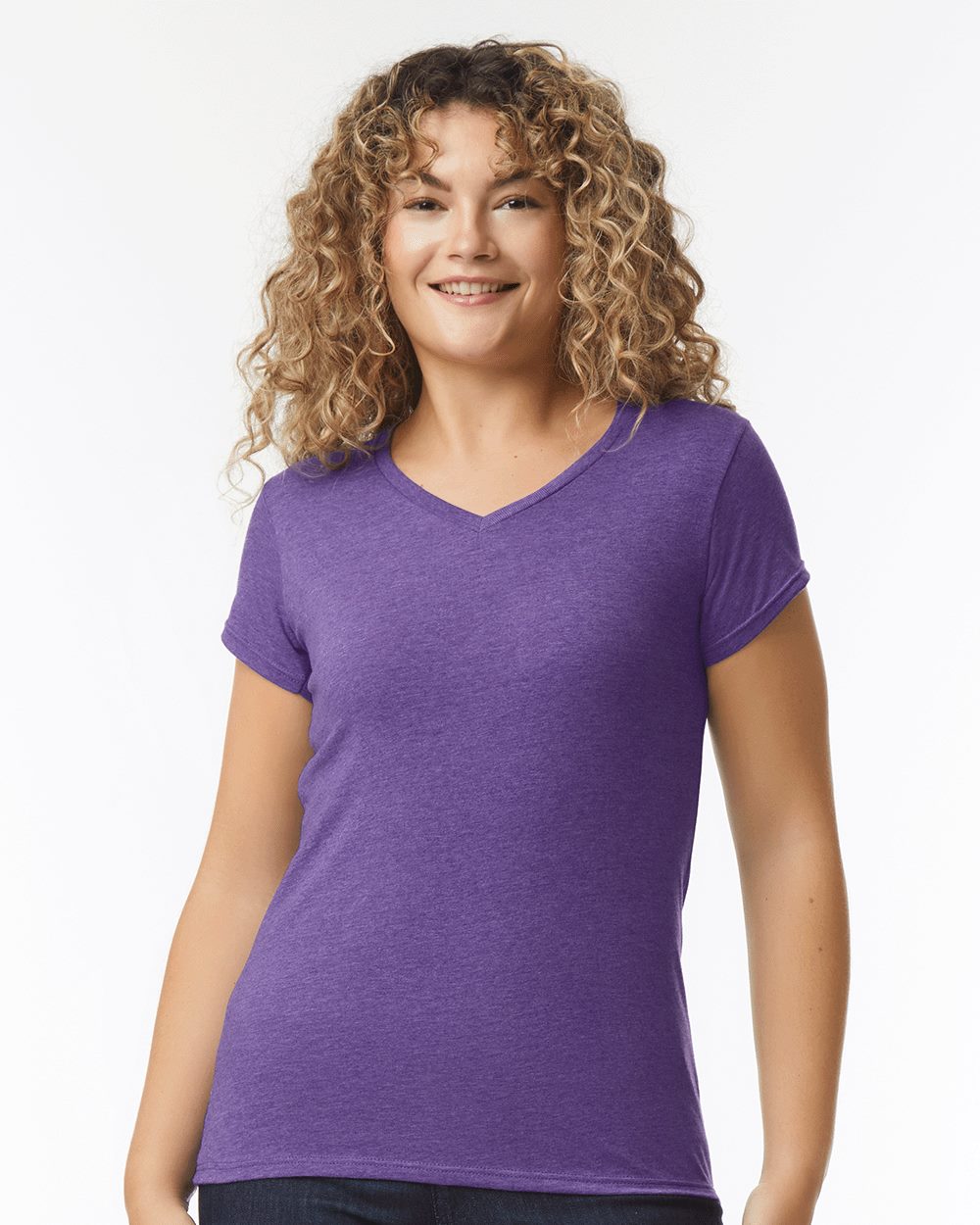 M&O Women's Softstyle® V-Neck T-Shirt - 64V00L