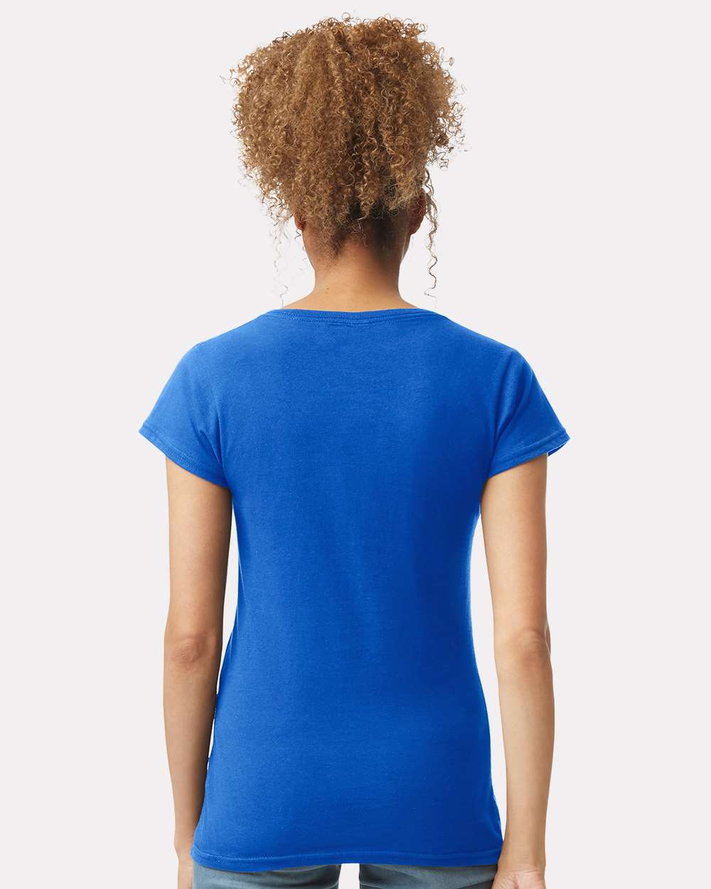 Gildan Women's Softstyle® V-Neck T-Shirt - 64V00L Royal