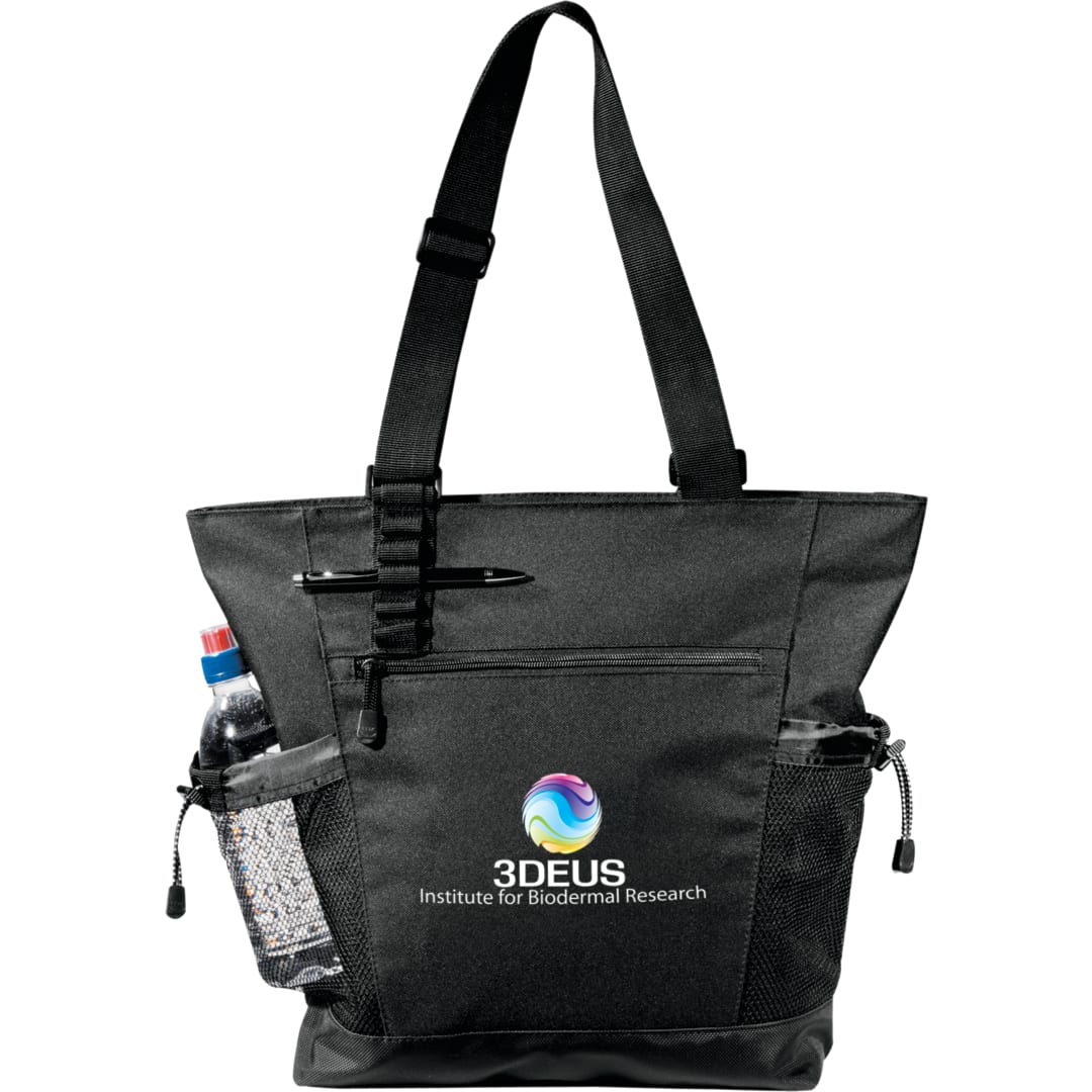 Urban Passage Zippered Travel Business Tote - 8400-30 Black