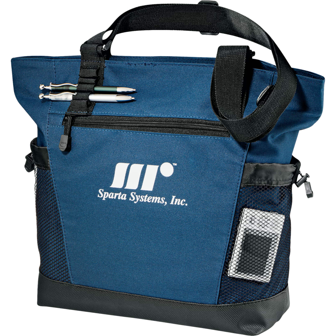 Urban Passage Zippered Travel Business Tote - 8400-30 Blue