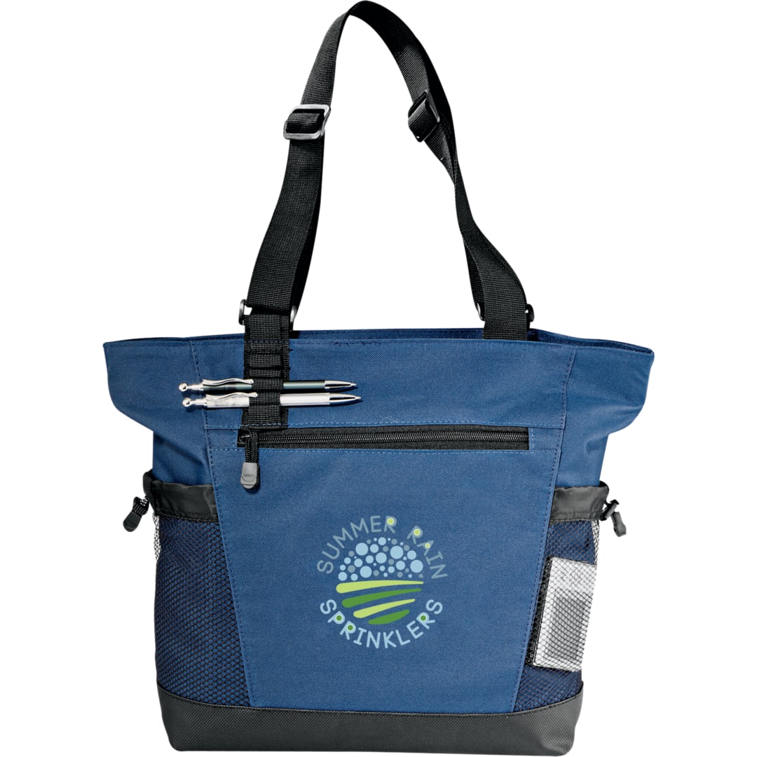 Urban Passage Zippered Travel Business Tote - 8400-30 Blue