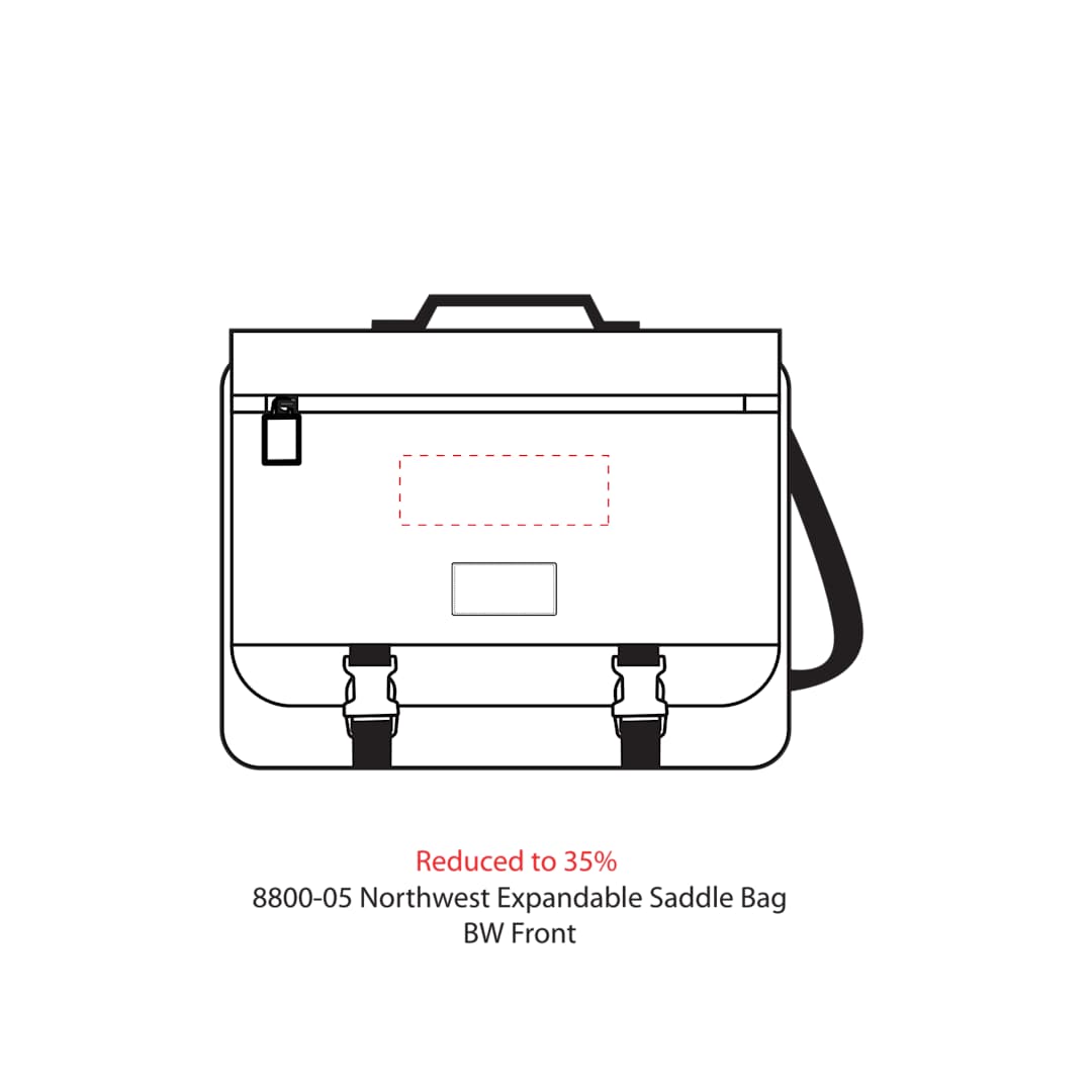 Northwest Expandable Messenger Bag - 8800-05 Black
