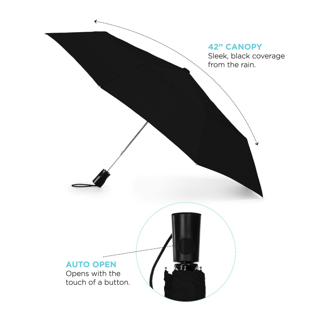 totes 42" totes® 3 Section Auto Open Umbrella - 8850-01