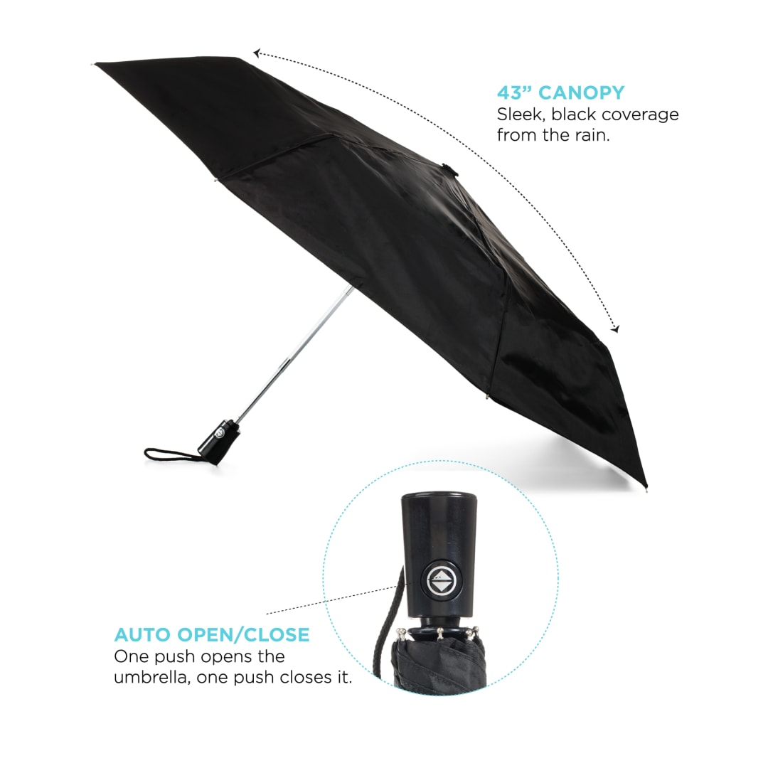 totes 44" totes® 3 Section Auto Open/Close Umbrella - 8850-02