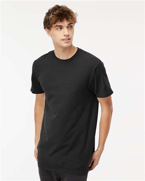 M&O Unisex Vintage Garment-Dyed T-Shirt - 6500M - 6500MM Black