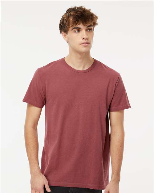 M&O Unisex Vintage Garment-Dyed T-Shirt - 6500M - 6500MM Brick