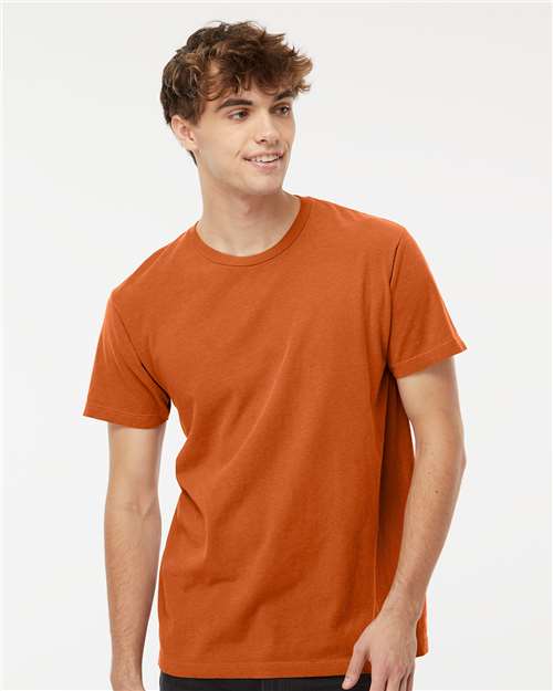 M&O Unisex Vintage Garment-Dyed T-Shirt - 6500M - 6500MM Burnt Orange