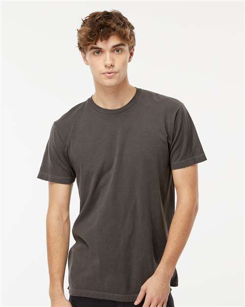 M&O Unisex Vintage Garment-Dyed T-Shirt - 6500M - 6500MM Charcoal
