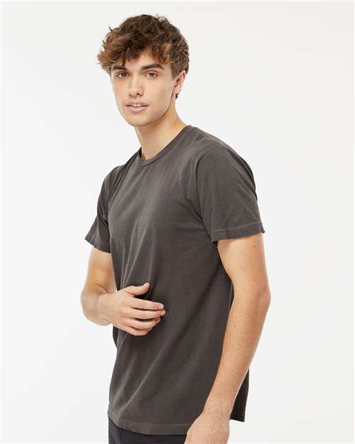 M&O Unisex Vintage Garment-Dyed T-Shirt - 6500M - 6500MM Charcoal
