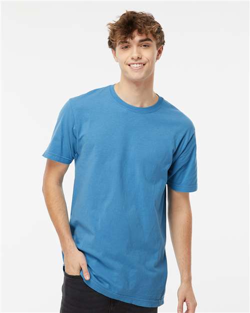 M&O Unisex Vintage Garment-Dyed T-Shirt - 6500M - 6500MM Royal Caribe