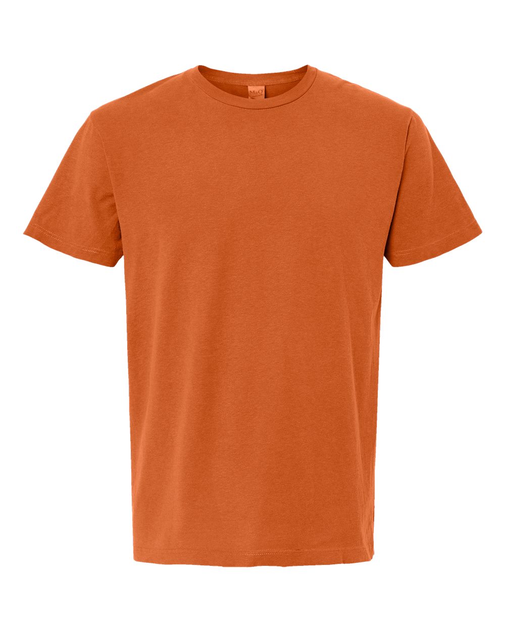 M&O Unisex Vintage Garment-Dyed T-Shirt - 6500M - 6500MM Burnt Orange