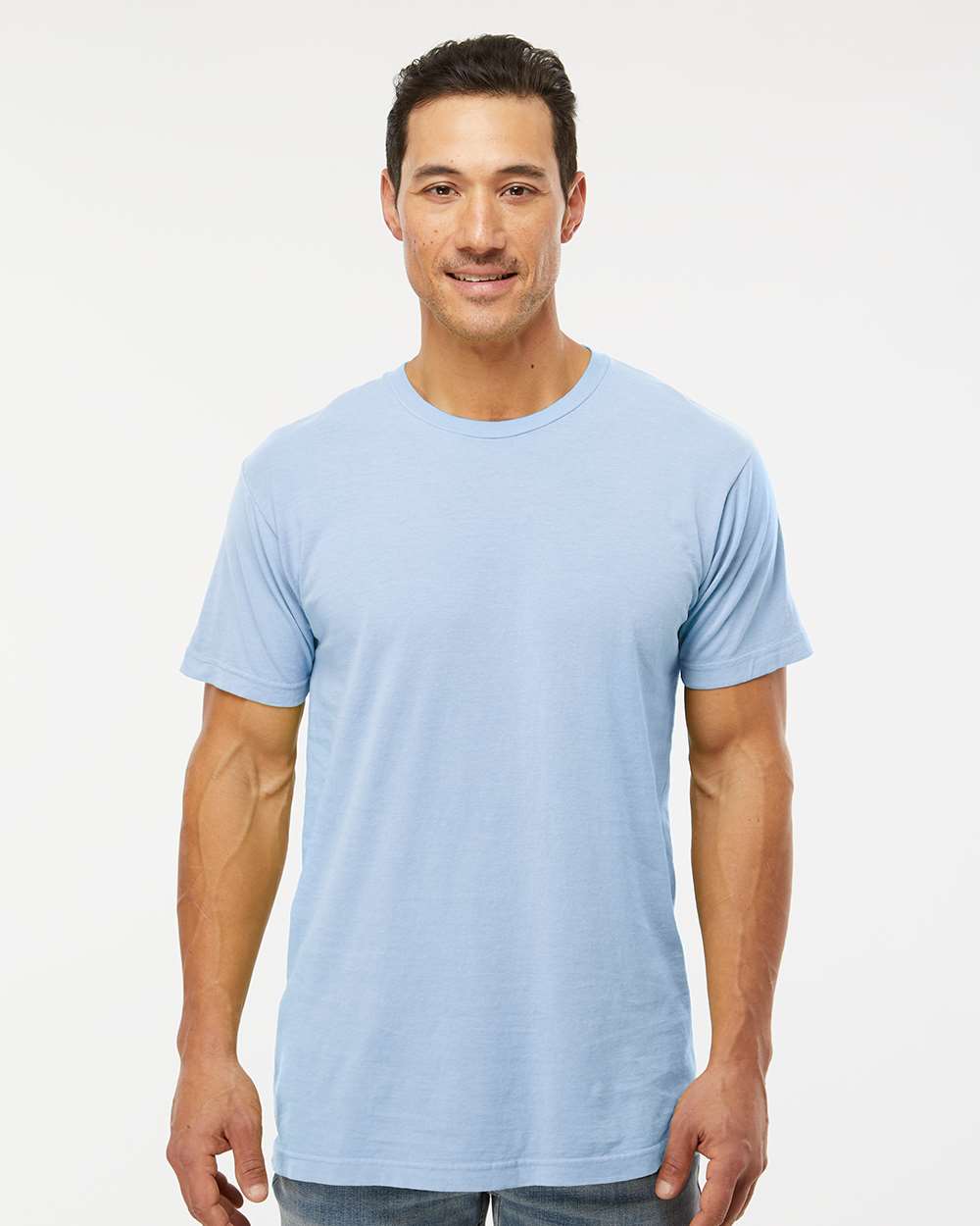 M&O Unisex Vintage Garment-Dyed T-Shirt - 6500M - 6500MM Chambray