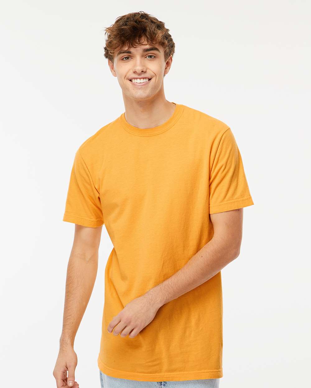 M&O Unisex Vintage Garment-Dyed T-Shirt - 6500M - 6500MM Citrus