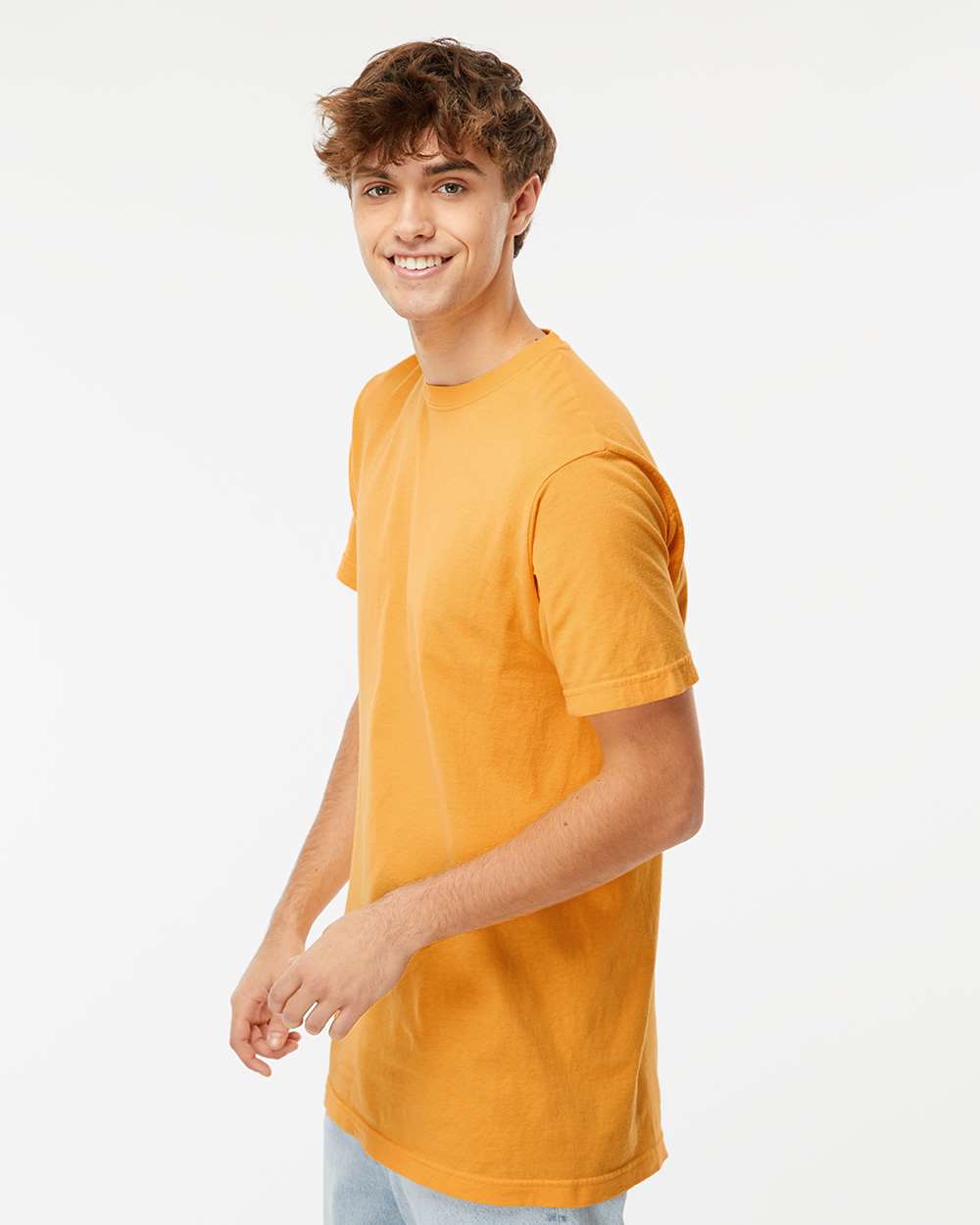 M&O Unisex Vintage Garment-Dyed T-Shirt - 6500M - 6500MM Citrus