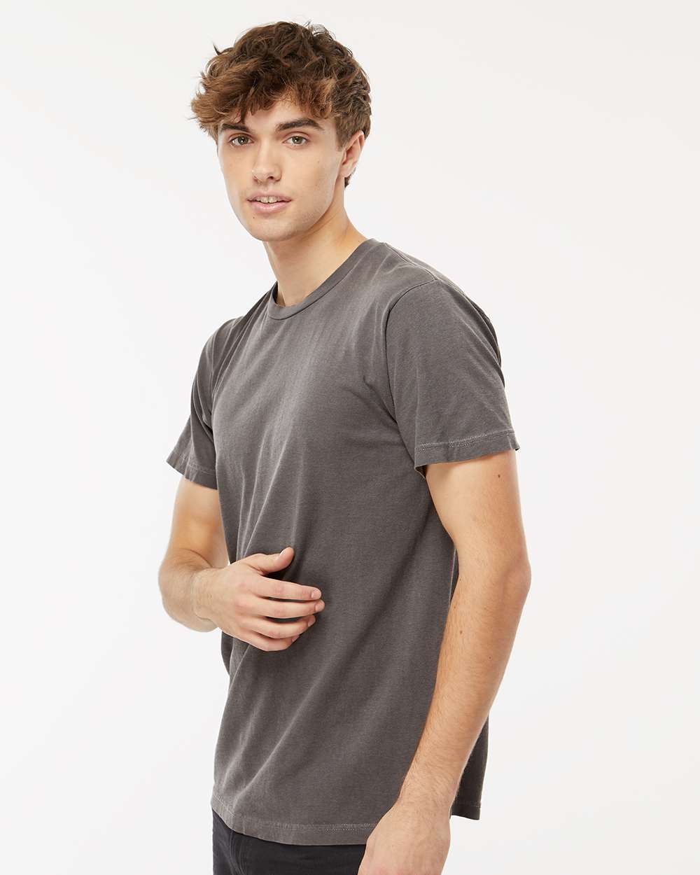 M&O Unisex Vintage Garment-Dyed T-Shirt - 6500M - 6500MM Pepper