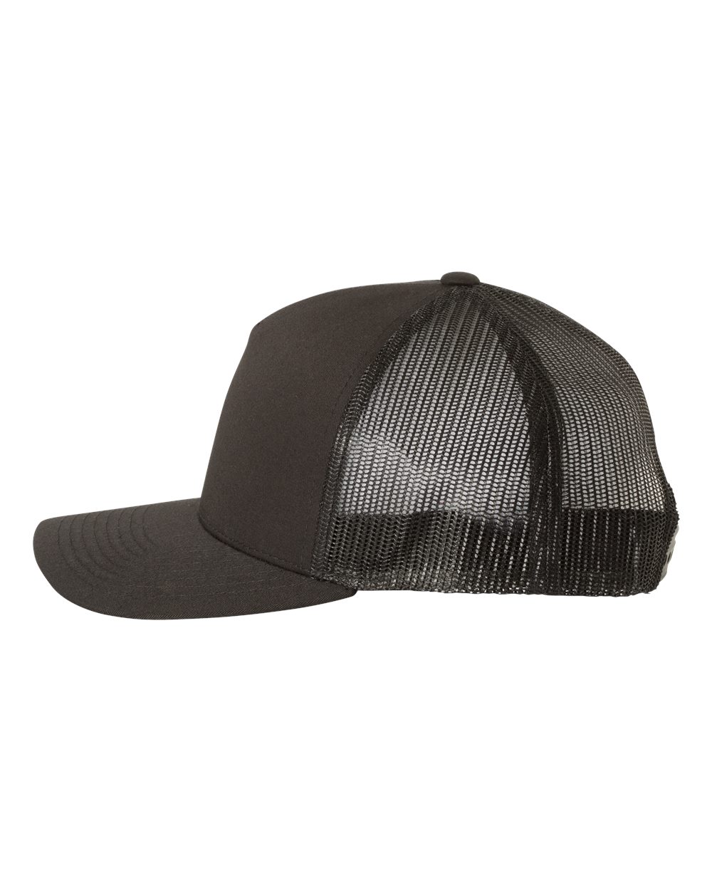 YP Classics Five-Panel Retro Trucker Cap - 6506 - 6506S Black