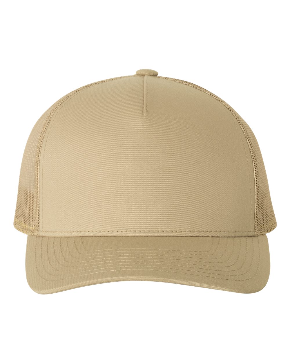 YP Classics Five-Panel Retro Trucker Cap - 6506 - 6506S Khaki