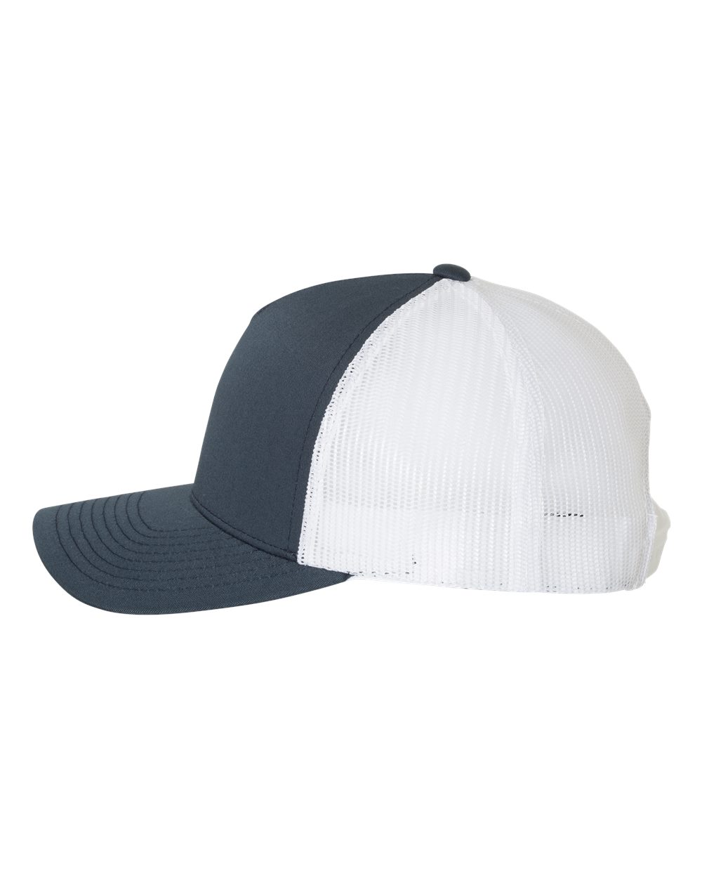 YP Classics Five-Panel Retro Trucker Cap - 6506 - 6506S Navy- White