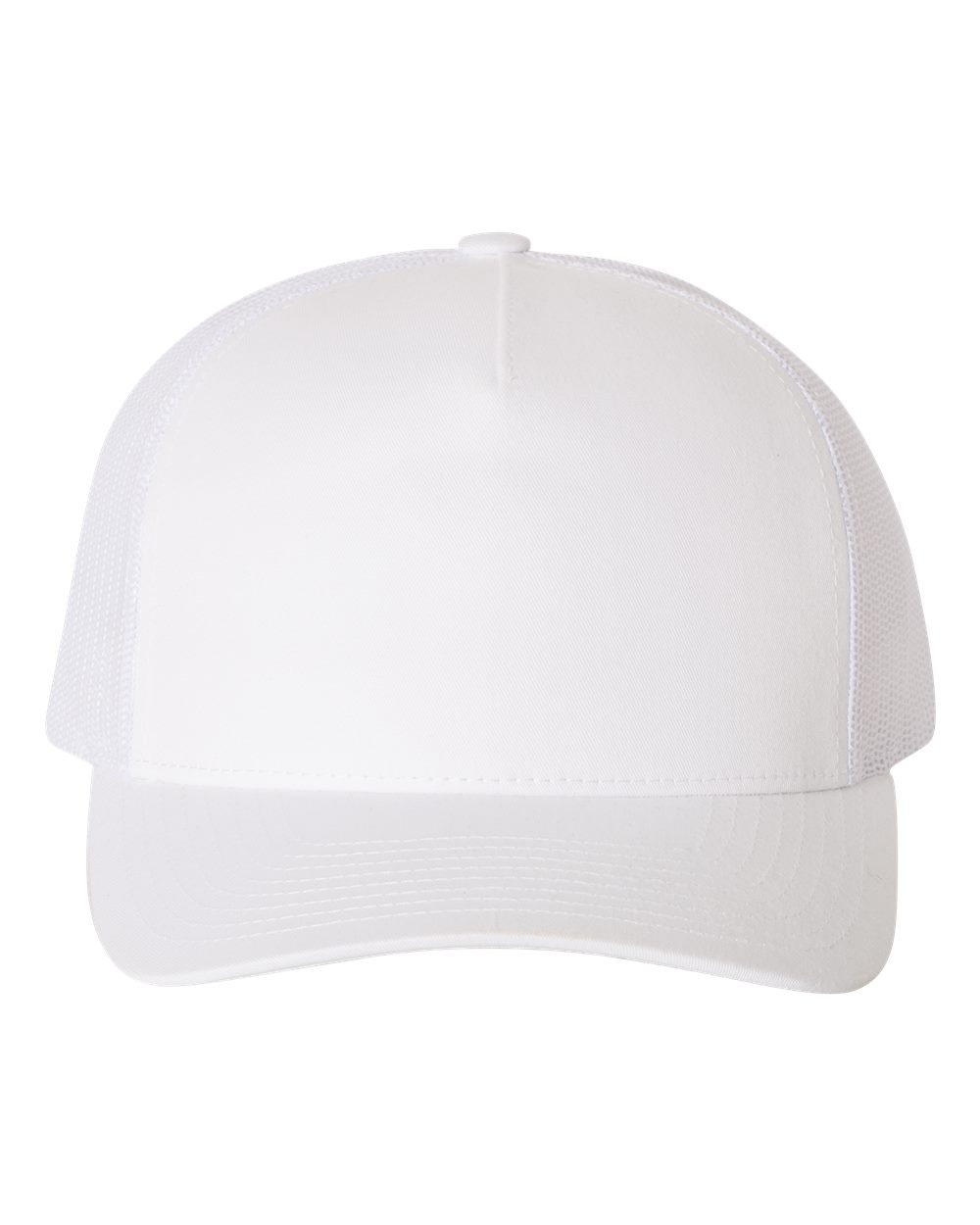 YP Classics Five-Panel Retro Trucker Cap - 6506 - 6506S White