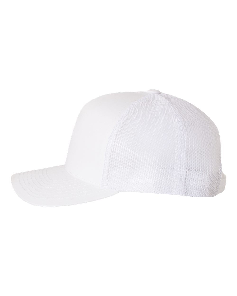 YP Classics Five-Panel Retro Trucker Cap - 6506 - 6506S White