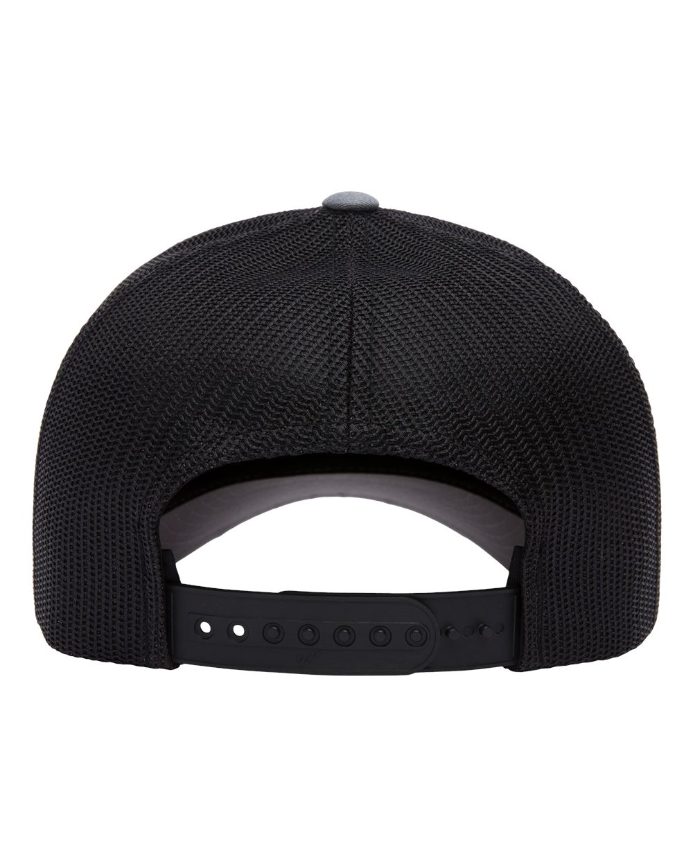 YP Classics Five-Panel Retro Trucker Cap - 6506 - 6506S Heather- Black