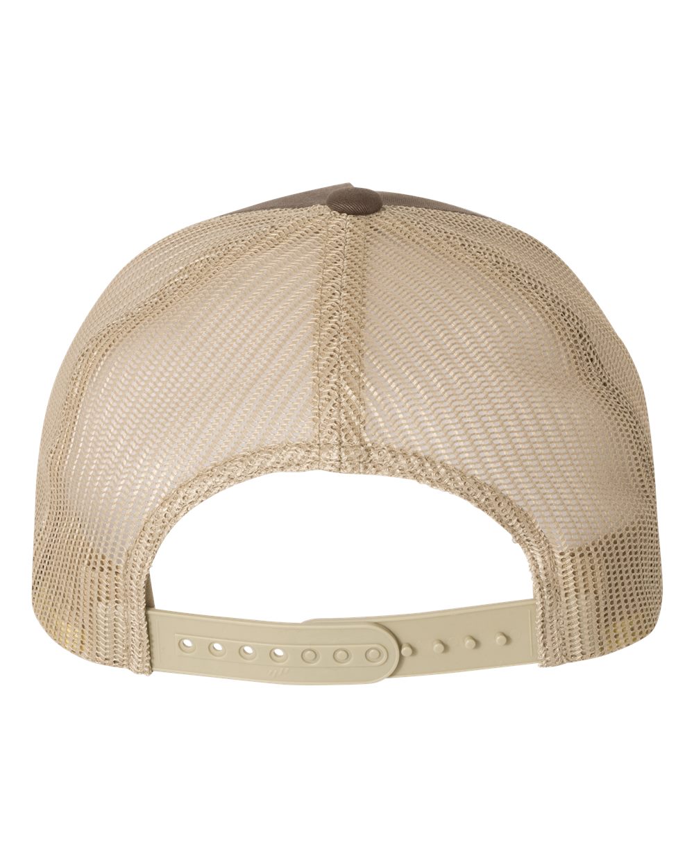 YP Classics Five-Panel Retro Trucker Cap - 6506 - 6506S Brown- Khaki