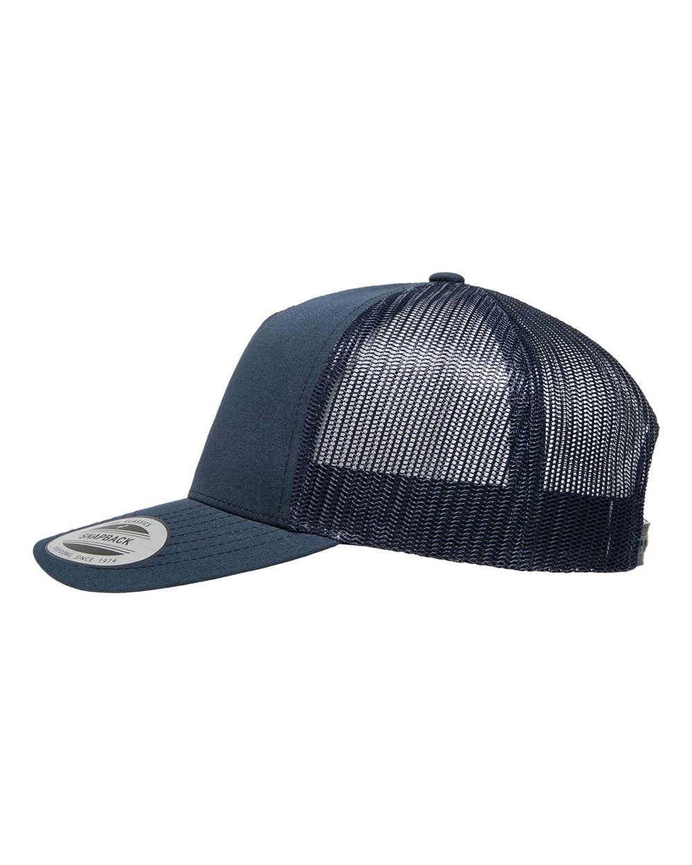 YP Classics Five-Panel Retro Trucker Cap - 6506 - 6506S Navy