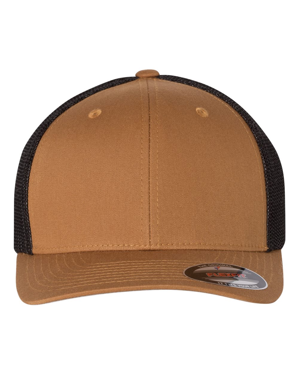 Flexfit Trucker Cap - 6511 Caramel- Black