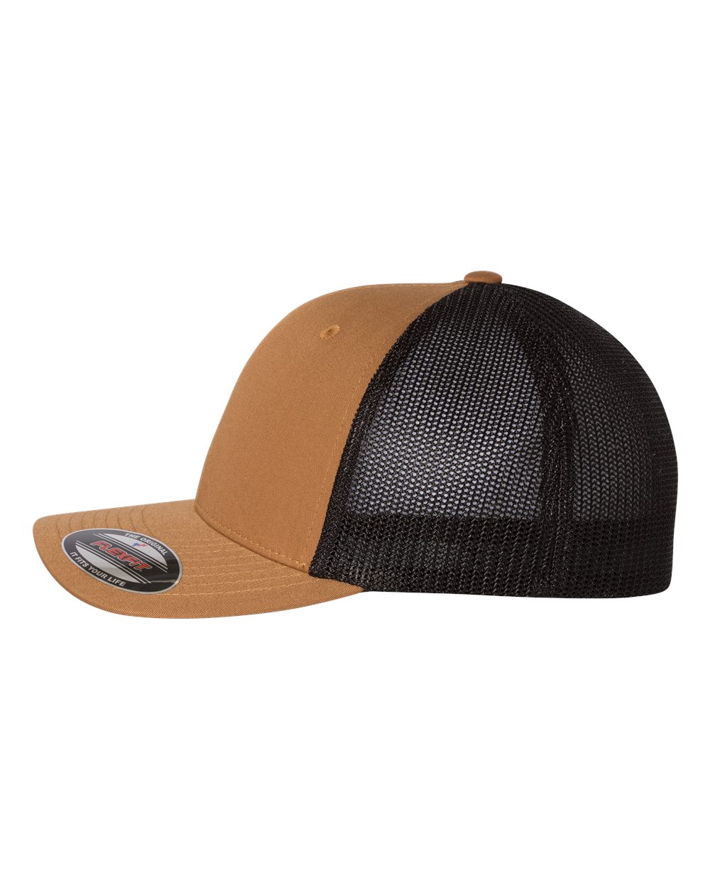 Flexfit Trucker Cap - 6511 Caramel- Black