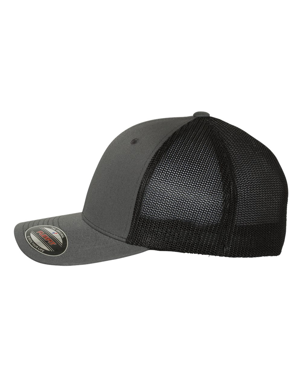 Flexfit Trucker Cap - 6511 Charcoal- Black