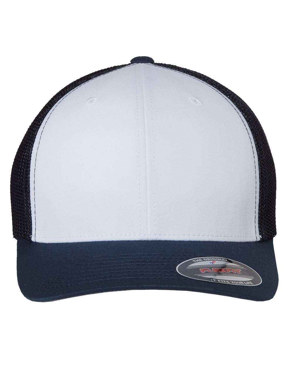 Flexfit Trucker Cap - 6511 Navy- White- Navy