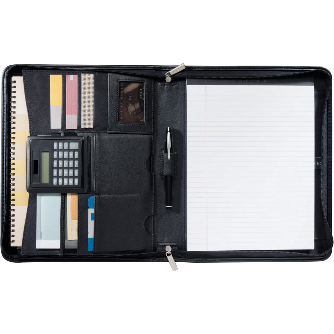  FSC® Mix Manhattan Zippered Padfolio - 9200-10