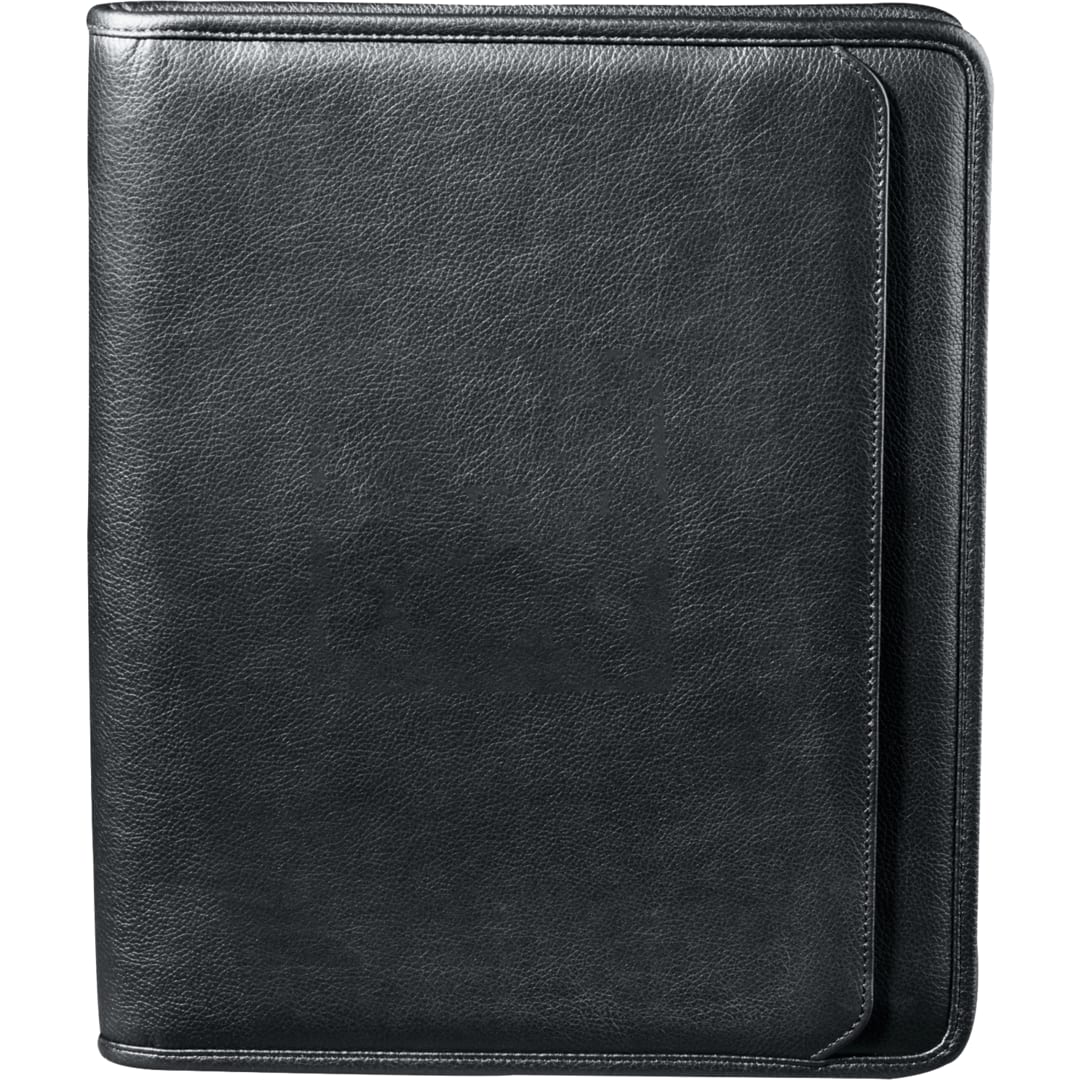 FSC® Mix Manhattan Zippered Padfolio - 9200-10 Black