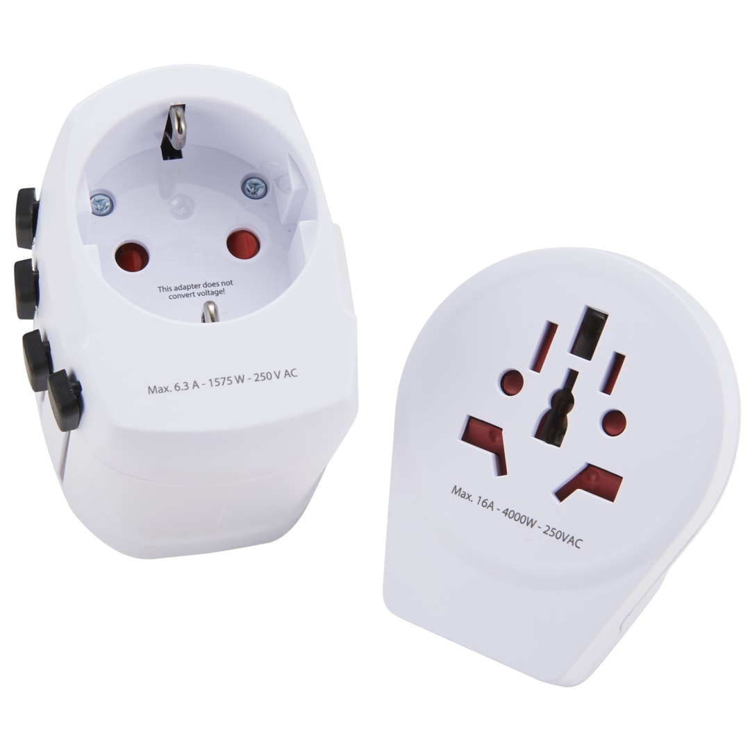 Skross SKROSS World Travel Adapter PRO World &amp; USB - 9444-03 White