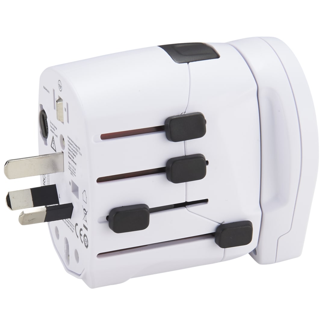 Skross SKROSS World Travel Adapter PRO World &amp; USB - 9444-03 White