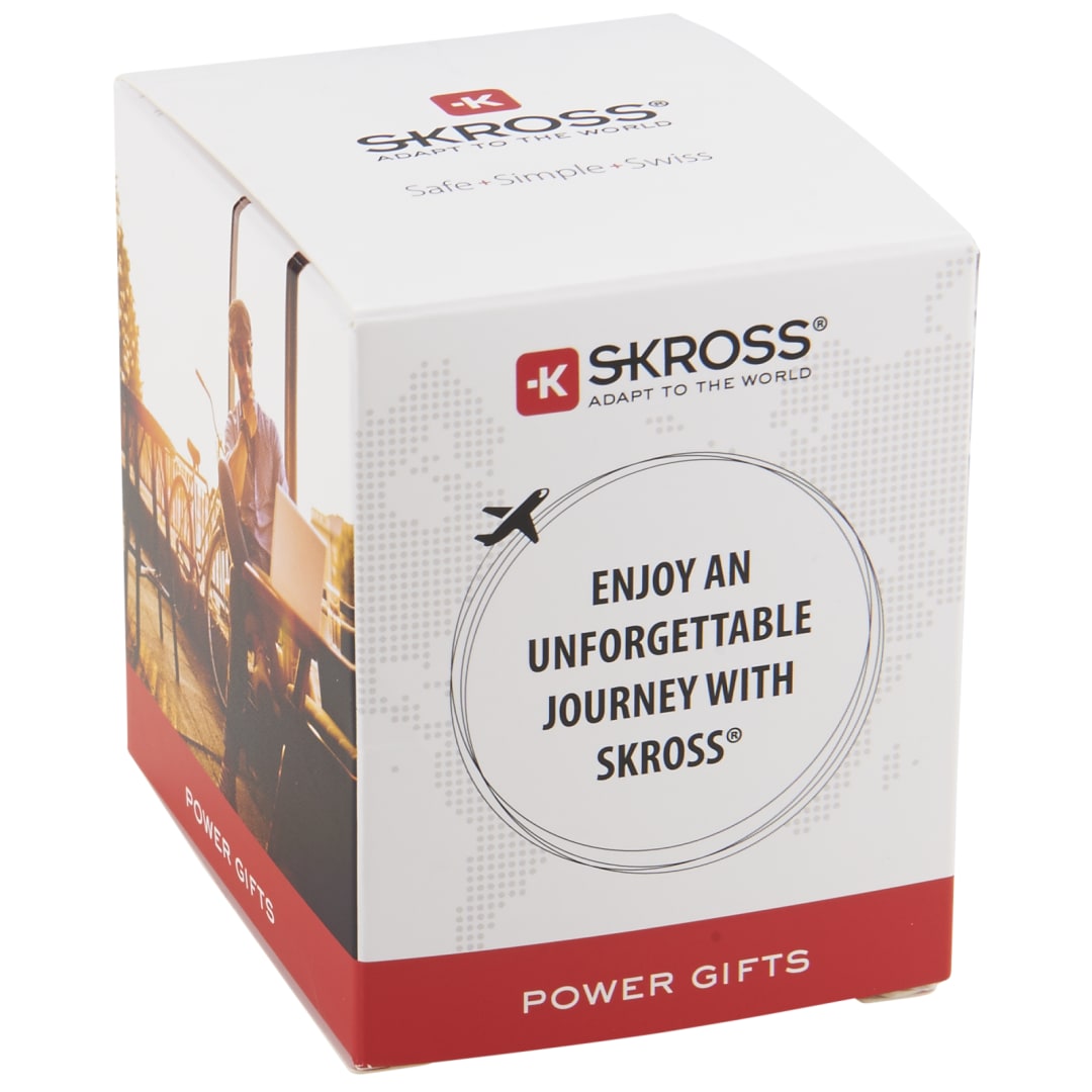 Skross SKROSS World Travel Adapter PRO World &amp; USB - 9444-03 White