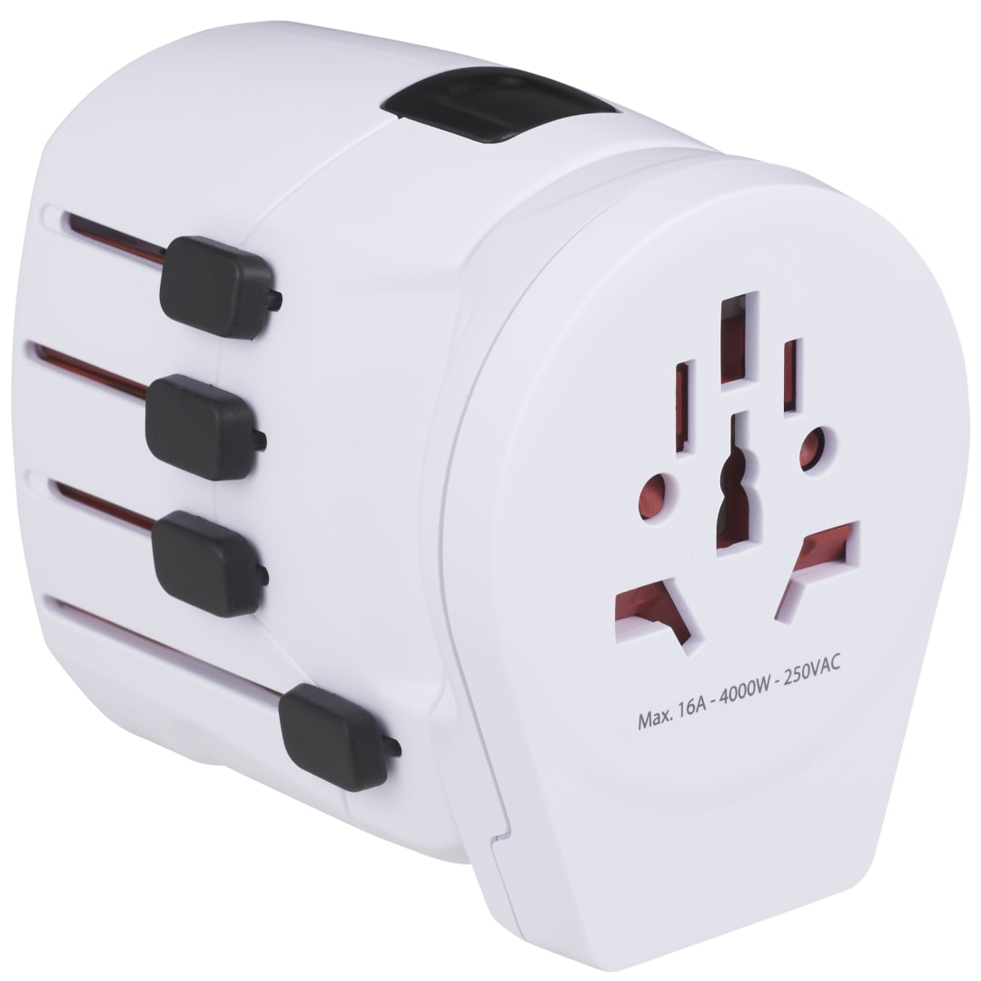 Skross SKROSS World Travel Adapter PRO World &amp; USB - 9444-03 White