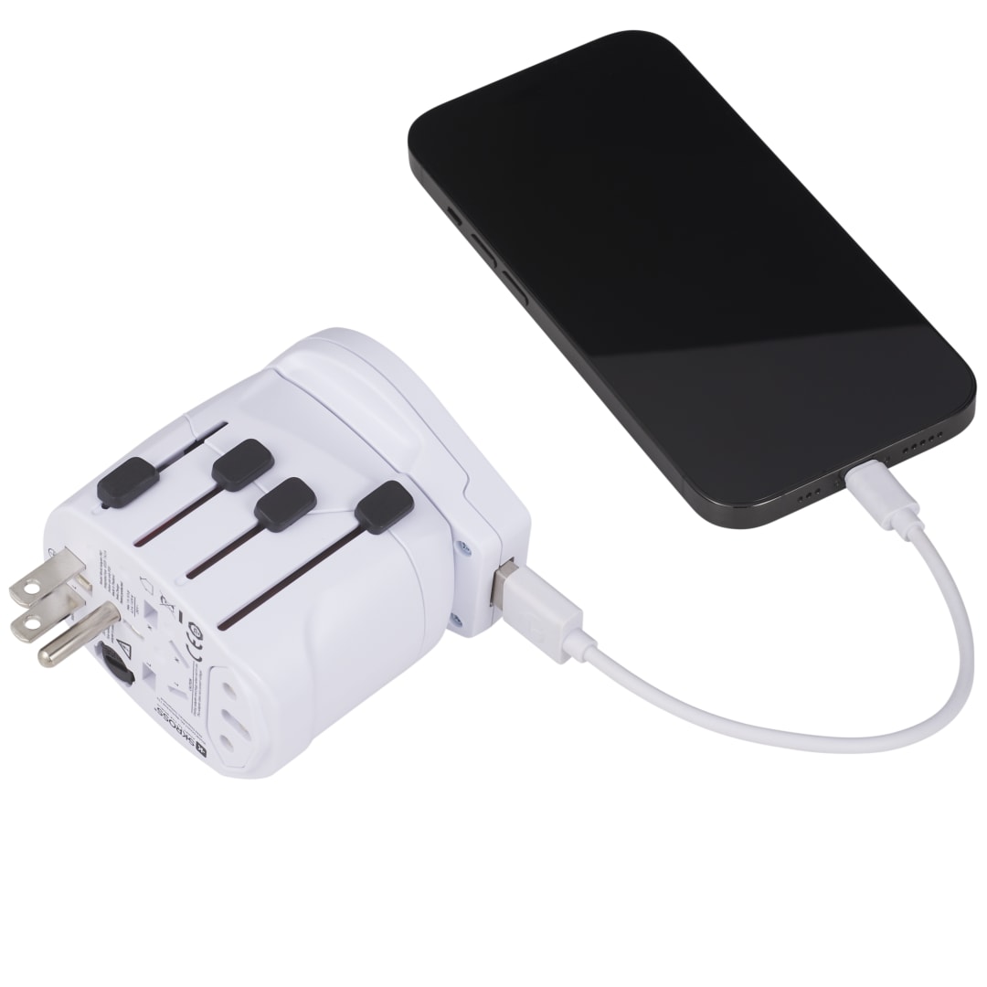 Skross SKROSS World Travel Adapter PRO World &amp; USB - 9444-03 White