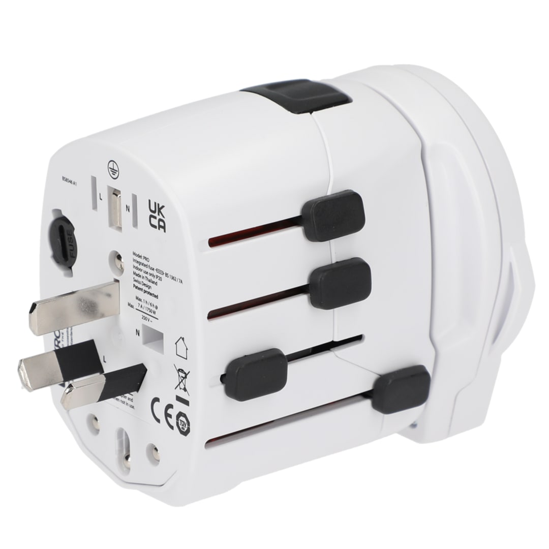 Skross SKROSS World Travel Adapter PRO World &amp; USB - 9444-03 White
